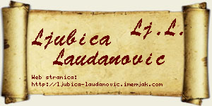 Ljubica Laudanović vizit kartica
